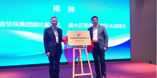 省担保溧水分公司揭牌 助力溧水迈向全国百强区20强(图1) 图片.png